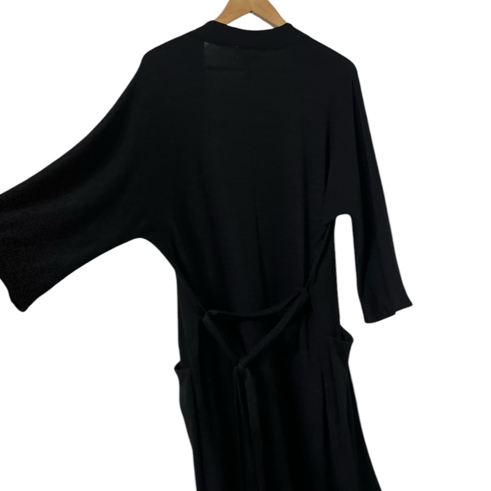 ARITZIA Wilfred Free Black Belted Knit Long Cardigan Sweater - Picture 3 of 9
